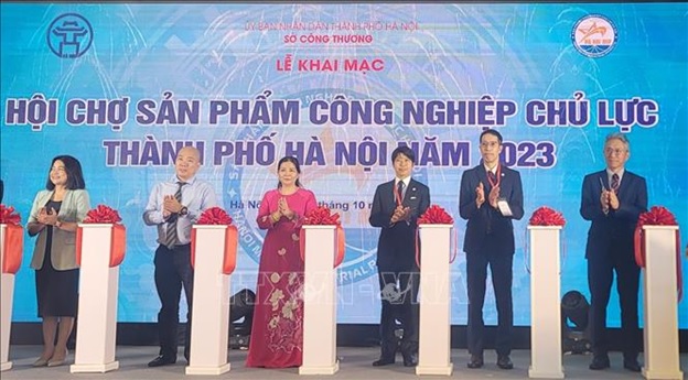 Khai mạc Hội chợ sản phẩm công nghiệp chủ lực thành phố Hà Nội năm 2023